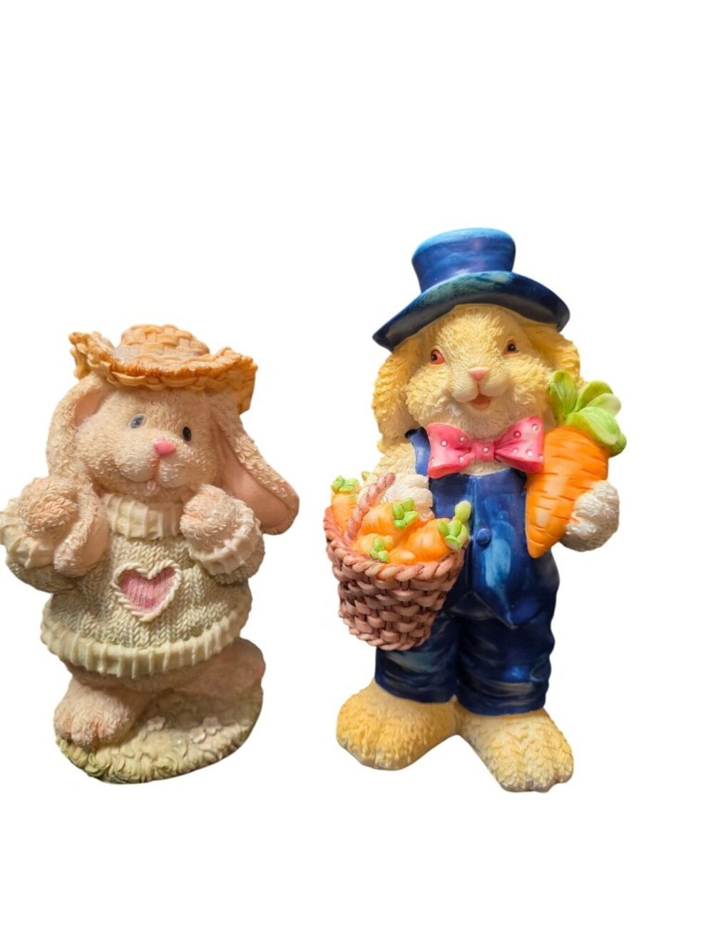 Bunny Rabbit Resin Figurines Tabletop Decor Figurine